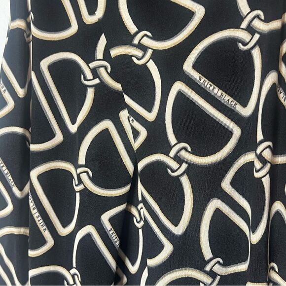 White House Black Market Silk Chain Link Logo Halter Top - Picture 2 of 6